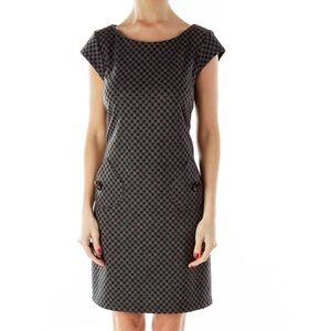 R&K Houndstooth Print Sheath Dress
